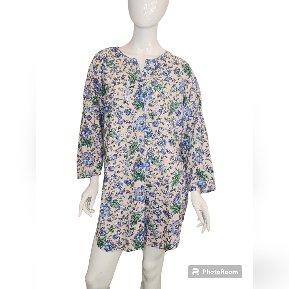 Vintage Gold Label Victoria's Secret Cotton Natural Pocket Oversized Prairie